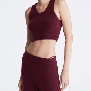 Women’s Maroon Calvin Klein Knit Tank Top NWT